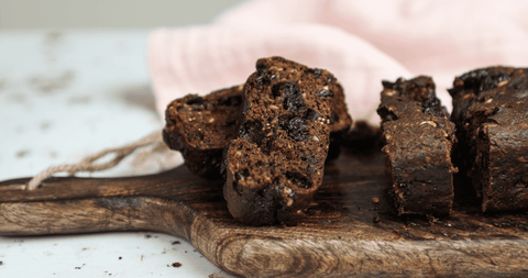 keto dark chocolate and fruit bread