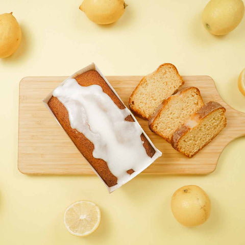 summer snacks with glaze sitting on a yellow background 